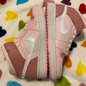 Digital Pink Jordan Mid 1s